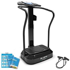 Bluefin Fitness Vibrationsplatte Pro Modell | Verbessertes Design mit Leisen Motoren und Eingebauten Lautsprechern