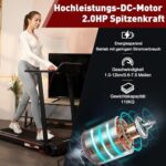 CITYSPORTS Elektrisches Laufband,Klappbares Laufband für Zuhause bis 12 km/h,mit LED-Anzeige,APP und 360° Tablet Holder,kompakte Walking Pad für Zuhause und Büro