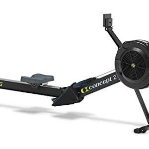 Concept2 RowErg mit Standardbeinen, Rudergerät Modell D,Luftwiderstand, Schwarz