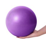 Fresion Gymnastikball Yoga Pilates Ball Kleine Übung Ball, 25cm Dicker Anti-Burst Gymnastikball Softball, Weich Pilates Ball, Fitness Ball für Yoga,Heim, Büro,Sitzball, Lila