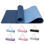 Good Nite Gymnastikmatte Yogamatte Fitnessmatte Rutschfest Trainingsmatte Sport Turn Matten Pilates Matte Bodenturnmatte Mit Tragegurt 183 x 61 x 0.6 cm (Marine/Blau)