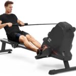 Rudergerät für zuhause - NEEZEE Rudergerät, 16-stufig-Verstellbarer Widerstand, magnetisches Rudergerät, kompaktes Rudergerät mit LCD-Monitor, Super Silent Rudergerät, Cardio- und Krafttraining