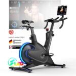 Sportstech sBike Lite - Smartes Heimtrainer Fahrrad mit LED + App mit Live & On-Demand Kursen und 360° Tablet-Halterung für Full Body Workout - Ergometer für effektives Fitness-Training