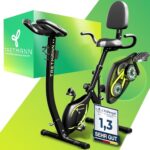 Tretmann NEU 3in1 Heimtrainer Fahrrad klappbar -extra komfortabel& leise- [SoftFoam] DEKRA geprüft - mit tiefem Einstieg Hometrainer Fahrrad Ergometer klappbar