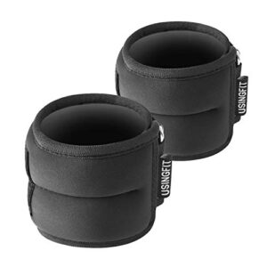 USINGFIT gewichtsmanschetten für Beine und Arme 2 * 0,5Kg / 2 * 1Kg / 2 * 1,5Kg / 2 * 2Kg Hand Ankle Weights Set Fitness fußgewichte Handgelenk fussgewichte handgewichte