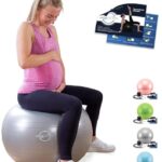 VITALWORXX Gymnastikball rutschfest und Extrem Stabil - Ohe Qualität Fitnessball mit Pumpe Für Schwangere, Yoga Ball, Sitzball, Pezziball, Verfügbar in Gymnastikball 65cm und Gymnastikball 75cm