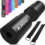 Amonax langhantel polster, extra dicke nackenpolster langhantel- Barbell Pad nackenschutz für hip thrust und squat, und andere Übungen, Fitness, Krafttraining für Männer und Frauen (Schwarz)