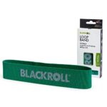 BLACKROLL® Loop Band (32 cm), Fitnessband für funktionales Training, hautfreundliches Widerstandsband, Trainingsband für zu Hause, Büro oder Park, mittlerer Widerstand (4,9 kg), Made in Germany, Grün