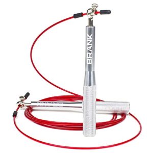 BRANK SPORTS - 3,5 Meter Springseil Für Erwachsene Fitness - Double-Under-Erfolge - Boxen Sport - Seilspringen - Speed Rope - Sprungseil Erwachsener - Inklusive Gratis Trainingsplan