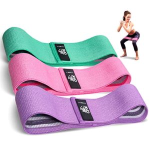 CFX Resistance Hip Bands, Fitnessbänder Set Yogagurt in 3 Zugkraftstärken Trainingsband Yogaband ALS Widerstand und Unterstützung fürs Beintraining, Krafttraining und Klimmzüge