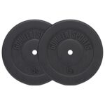 GORILLA SPORTS® Hantelscheiben - Einzeln/Set, 1,25kg, 2,5kg, 5kg, 7,5kg, 10kg, 15kg, 27,5kg, 30kg Gewichte, 30mm Bohrung, aus Kunststoff - Gewichtsscheiben, Hantelscheiben-Set, Hanteln