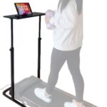 foto-kontor Laufbandtisch für Laufband Walking Pad Tisch höhenverstellbar Indoor Laufpult Training Stepdesk Smart Fitness Trainer Desk