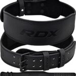 RDX Gewichthebergürtel Leder 4” und 6”, 10 Verstellbar Löcher Trainingsgürtel Schnalle, Powerlifiting Fitness Krafttraining Gürtel Bodybuilding, Gepolstert Gym Weight Lifting Belt, Männer Damen