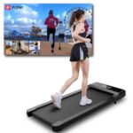 Superun Raceable Laufband Schreibtisch Geeignet für High-Tech-Geräte，Walking Pad Max Kapazität 159KG，Laufband für Zuhause mit APP-Steuerung Tragbares Laufband Trainingskurse/Multi-Runner-Rennen