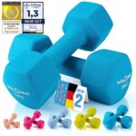 Body & Mind® Hanteln 2er Set Gymnastikhanteln Neopren Dumbbells Kurzhanteln; Effektives Krafttraining mit verschiedenen Gewichten; Fitness Workout für Zuhause