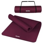 ALPIDEX Yogamatte Extra Dick 1,5cm Gymnastikmatte 3 Verschiedene Größen rutschfest Phthalatfrei Fitness Matte Turnen Pilates Sport Physio HIIT Yoga Isomatte, Farbe:Berry, Maße:190 x 80 x 1.5 cm