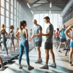 Anfänger im Fitness-Studio