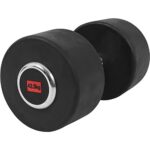 GORILLA SPORTS® Kurzhanteln - Einzeln / 2er Set, Gewichte von 2,5 bis 50 kg, mit/ohne Ablage, aus Gusseisen, Gummiert, Griff gerändelt, rutschfest - Rundhanteln, Kurzhantelset, Hantel Set, Dumbbells