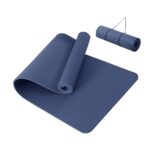 Good Nite Gymnastikmatte Yogamatte Fitnessmatte Rutschfest Trainingsmatte Sport Turn Matten Pilates Matte Bodenturnmatte Mit Tragegurt 183 x 61 x 1 cm (Marine)