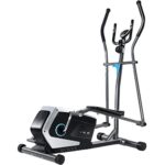 ISE Crosstrainer Ellipsentrainer für Zuhause Ellipsen Ergometer Elliptisch Heimtrainer mit Schwungmasse,8 Widerstandsstufen, Max. 120KG