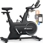 MERACH Indoor Cycling Bike, Heimtrainer für Zuhause mit magnetischem Widerstand, Bluetooth-Ergometer mit Bluetooth-Verbindung, Komfort-Sitzkissen, 127KG Belastbar