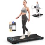 MERACH Walking Pad, Laufband für Zuhause und Büro, Untertisch-Laufband mit max 2.5HP und 40 dB, Laufband Schreibtisch, 2-in-1 leises tragbares Mini-Laufband, Treadmill mit Fernbedienung