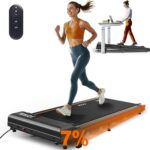 MettleMatic TW1 Laufband für Zuhause – Walking Pad mit 2.25HP Motor, 100KG Belastbarkeit, 1-6 km/h Geschwindigkeit, 7% Steigung, 7-Schicht-Lauffläche, Keine Installation Erforderlich, 2 Jahre Garantie