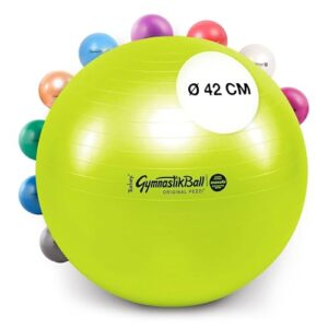 PEZZI Original Gymnastikball MAXAFE Fitnessball Sitzball Ball 42 cm lindgrün