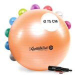 PEZZI Original Pezziball MAXAFE 75 cm m. Pumpe Kupfer Gymnastikball