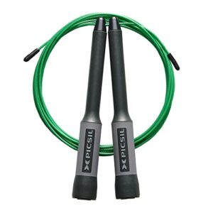 PICSIL Sphinx Speed Rope, Speed Rope mit 360-Grad-Drehung, Doppellager-System, Home Workout, Boxen, Fitness & Kondition, Geeignet für Männer, Frauen und Kinder (Black)