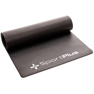 SportPlus Bodenschutzmatte für Heimtrainer, Hometrainer & Fitnessfahrräder, schadstoffgeprüft, strapazierfähig, Maße ca. 120x70x0,6cm (LxBxH)