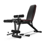 Verstellbare Training Fitness Bank, Klappbare Hantelbank, Multifunktion Sport Bench, Schnell Klappbare Neigung Utility Gewicht Bank für Home Gym Ganzkörper Workout