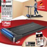 sWalk Lite Walking Pad mit interaktiver LED – bis zu 6 km/h – ideal für Home Office – Deutsche Qualitätsmarke – Keine Montage – platzsparend – Gewicht bis 120 kg