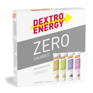 DEXTRO ENERGY ZERO CALORIES MIX PACK - 4x20 Tablets (4er Pack) - Elektrolyte Tabletten zum Ausgleich des Mineralstoff Haushaltes, Fruchtiger Geschmack, Muskel Regeneration