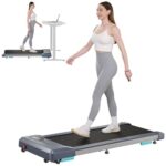 Dripex Laufband Schreibtisch mit 2,5 PS Elektrisches | Walking Pad fürs Homeoffice mit Maximale Einer Laufgeschwindigkeit von 6 km/h | mit LCD-Display für zuhause