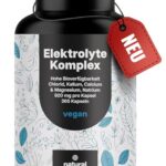 Elektrolyte Komplex - 365 Kapseln - mit Chlorid, Kalium, Calcium & Magnesium, Natrium - 920mg pro Kapsel - Elektrolytgleichgewicht & Muskelfunktion - vegan und produziert in Deutschland Jahresvorrat