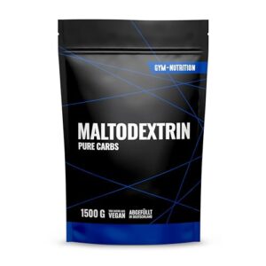 GYM-NUTRITION Hardcore Malto-dextrin | Feines Kohlenhydrate Pulver | Beliebt bei Fitness Powerlifing & Bodybuilding | Ideal für Hardgainer | Abgefüllt in Deutschland | Maltodextrin 12 | 1,5 kg Beutel