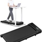 HomeFitnessCode Laufband Walking Pad - Laufpad für Zuhause bis 120kg Gehband Schreibtisch Band Treadmill für Zuhause und Büro, Schwarz