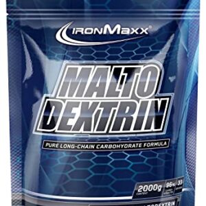 IronMaxx Maltodextrin neutraler Weight Gainer - 2000g | Hochwertiges Kohlenhydratpulver | Optimal zur Energieversorgung und Regeneration | Ideal für Sportler | Vegan und ohne Konservierungsstoffe