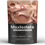 MaxiNutrition 100% Whey Protein Isolate Schokolade, 1 kg - Premium-Molkenproteinisolat-Proteinpulver mit 87% Eiweiß, 33 Shakes à 25g Eiweiß, mit Kakaopulver, ohne künstliche Aromen, viele BCAAs