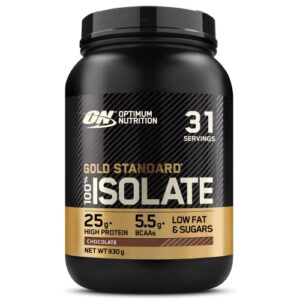 Optimum Nutrition ON Gold Standard 100% reines Molkenprotein, natürlich vorkommende BCAAs und Glutamin, Pre- und Post-Workout, Schokoladengeschmack, 31 Portionen, 930 g