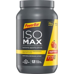 Powerbar - Isomax - Blood Orange - 1200g - Isotonisches Sportgetränk - 5 Elektrolyte - 75mg Koffein