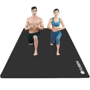 RYTMAT Yogamatte XXL 200x130cm NBR 15mm Dick und Bequem Gymnastikmatte für Heim-Fitness Yoga Pilates, Eltern-Kind-Aktivitäten, Senioren-Fitness, Spielmatte für Hunde