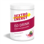 DEXTRO ENERGY ISO DRINK RED BERRY (440g) - Isotonisches Getränkepulver mit Natrium, Magnesium, Kalium, Chlorid, schnelle Kohlenhydratversorgung, Booster mit Elektrolyten, Glutenfrei, Laktosefrei