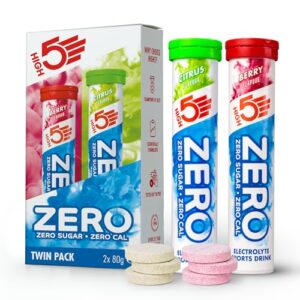 HIGH5 ZERO Elektrolyte Ohne Zucker - Hydration Helper, Für Mehr Leistung und Wohlbefinden - Potassium Calcium Magnesium Brausetabletten - Gemischt, 40 Elektrolyte Tabletten (2 x 20 Stück)