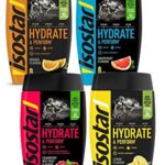 Isostar Hydrate & Perform Iso Drink – Elektrolyt Pulver, Geschmack: Orange, Zitrone, Cranberry & Grapefruit ( 4x400g )