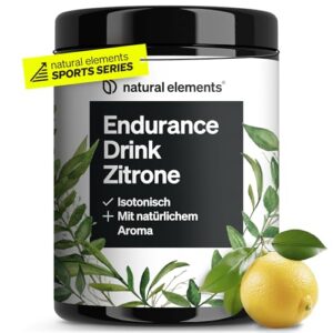 Endurance Drink Zitrone – 600g Isotonisches Getränkepulver – mit 45% Maltodextrin, 30% Dextrose, Elektrolyten und Kohlenhydraten – vegan, optimal bioverfügbar – in Deutschland produziert