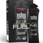 Science in Sport Beta Fuel Gel Dual Source Energy Gel Sportgetränk Vegan 6 x 60ml Erdbeer Limette - 40g Kohlenhydrate im 1:0,8 Verhältnis, Sehr guter Energielieferant