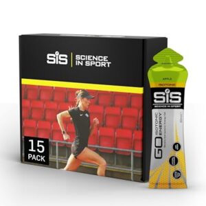 Science in Sport GO Isotonic Energy Gel 15 x 60ml Apfel - schnelle Wirkung - Vegan, Isotonische Formulierung mit 22g Kohlenhydraten, Guter Energielieferant