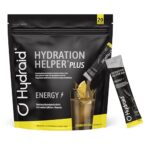 Hydraid® PLUS ENERGY Lemon Iced Tea – Elektrolyt Pulver mit Koffein – Mehr Energie & Mehr Fokus – 20 Sticks mit Grüntee Extrakt und Theanin